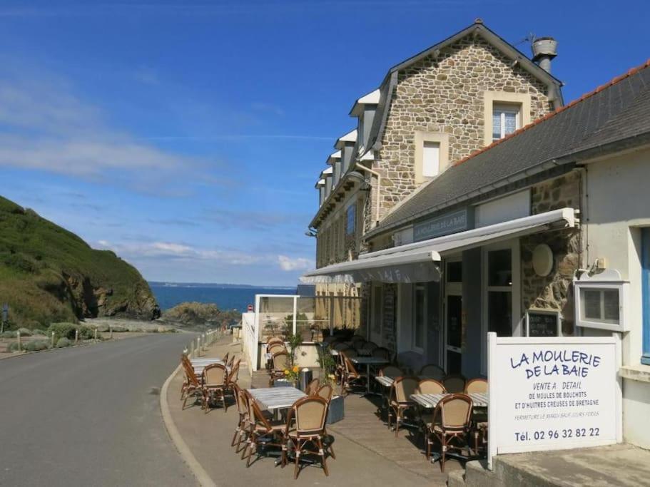 Appart' Avec Grande Terrasse Vue Mer -50M Plage Et Du Sentier De Randonnee Planguenoual Eksteriør bilde