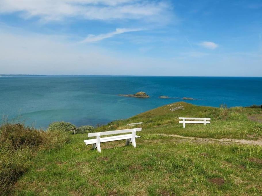 Appart' Avec Grande Terrasse Vue Mer -50M Plage Et Du Sentier De Randonnee Planguenoual Eksteriør bilde